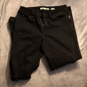 Really Soft Black Ripped Skinny Jeans Very Small